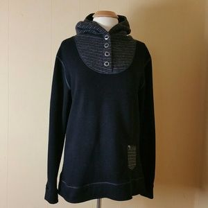 Kuhl Women's Black Chianti Fleece Hoodie Size L